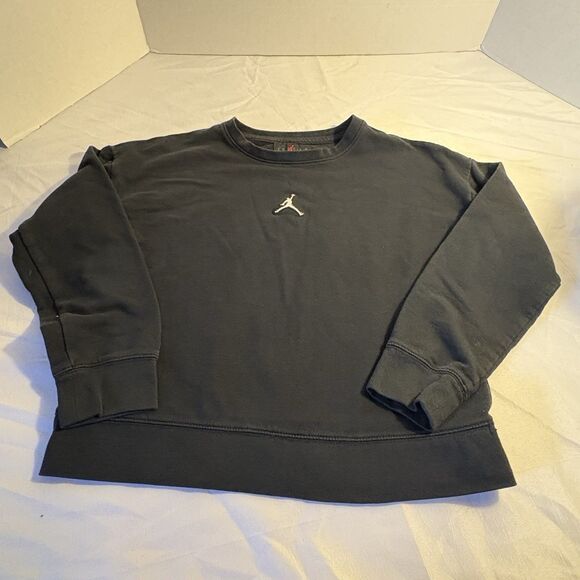 Jordan Kids Black Sweatshirt Size Medium 12-18yrs 140-156cm - Picture 1 of 5